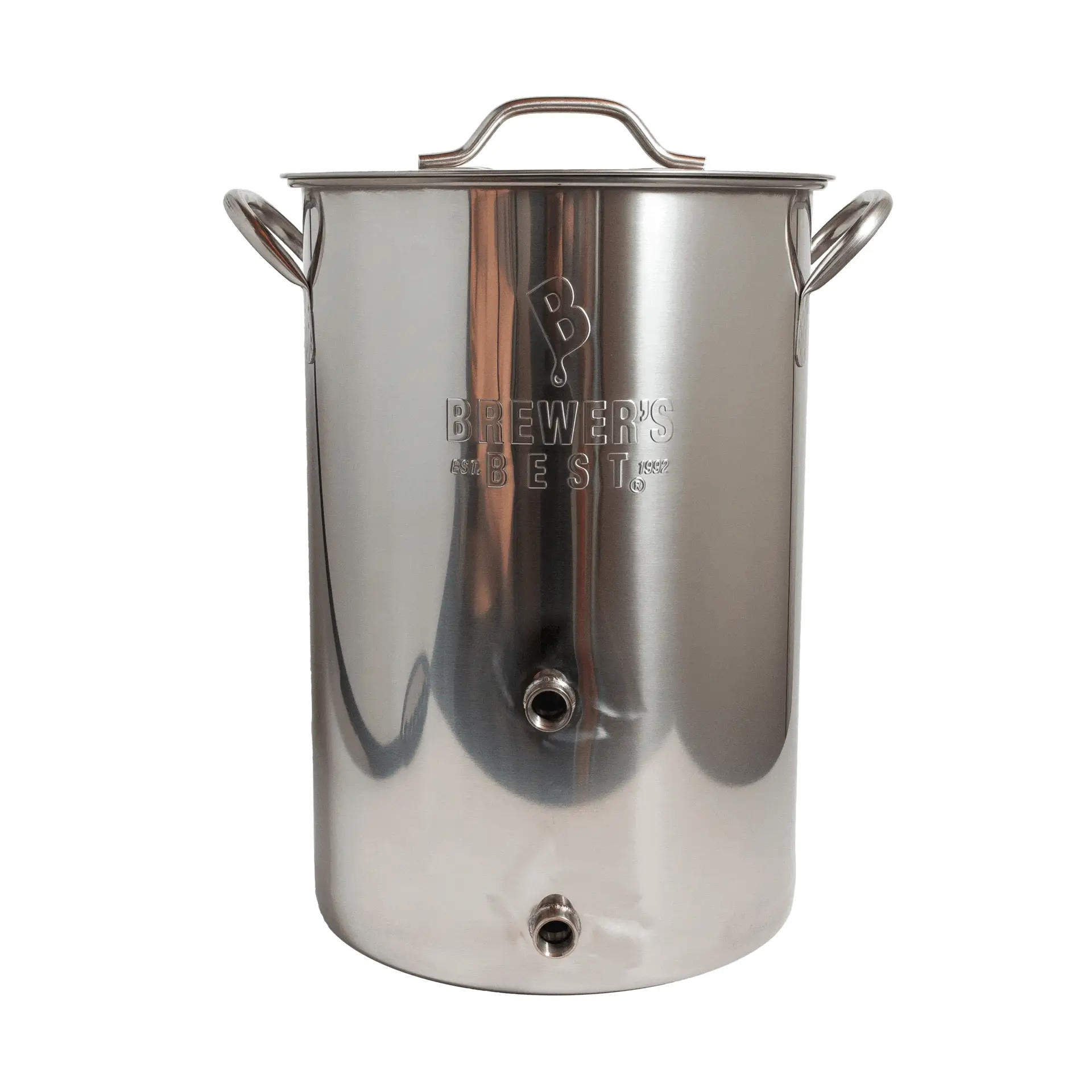 8 Gallon Brew Kettle with Thermometer & Ball Valve Ports - Image 5