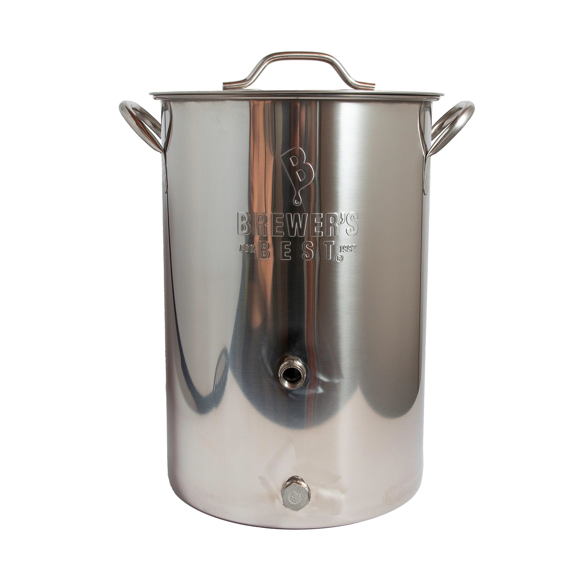 8 Gallon Brew Kettle with Thermometer & Ball Valve Ports - Image 7