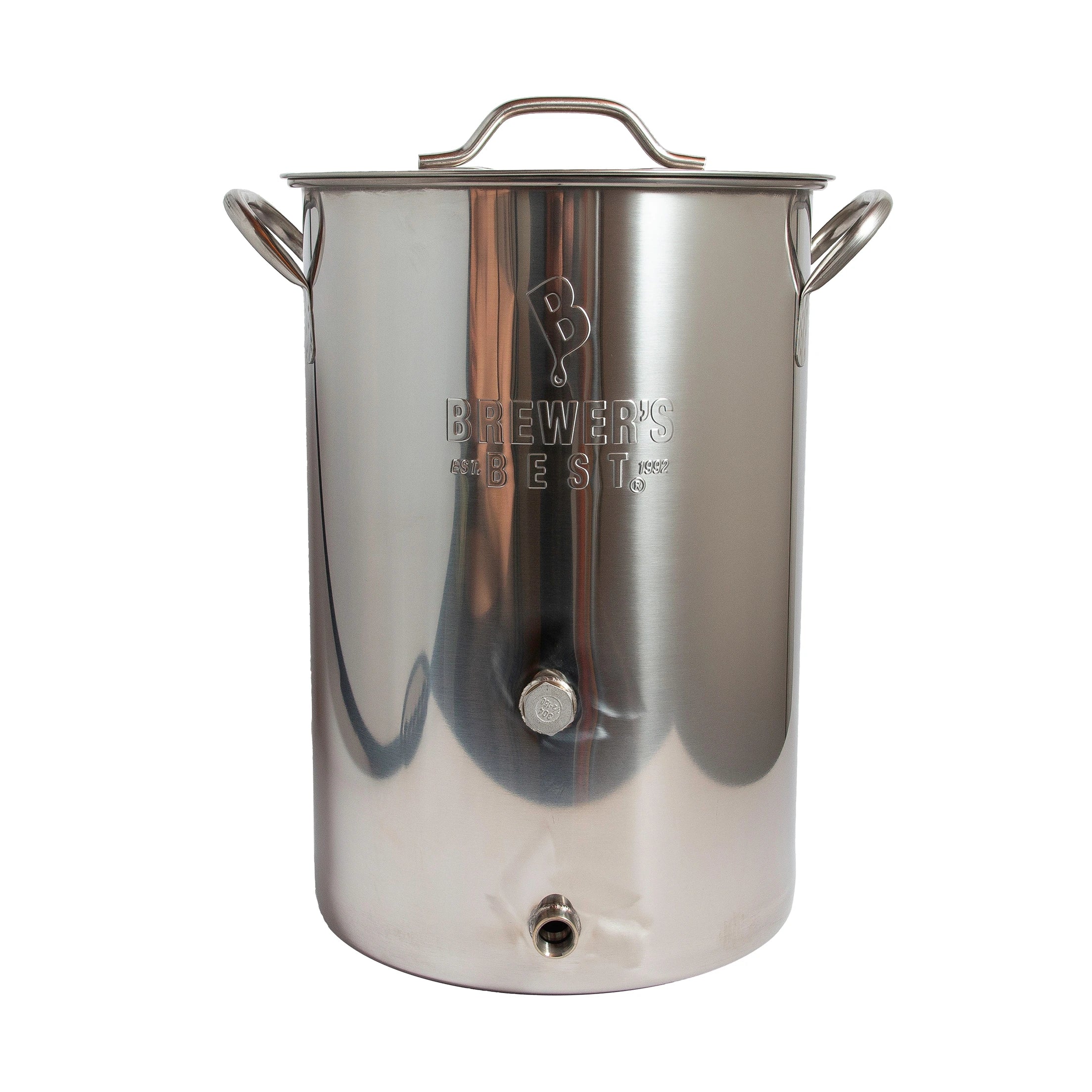 8 Gallon Brew Kettle with Thermometer & Ball Valve Ports - Image 8