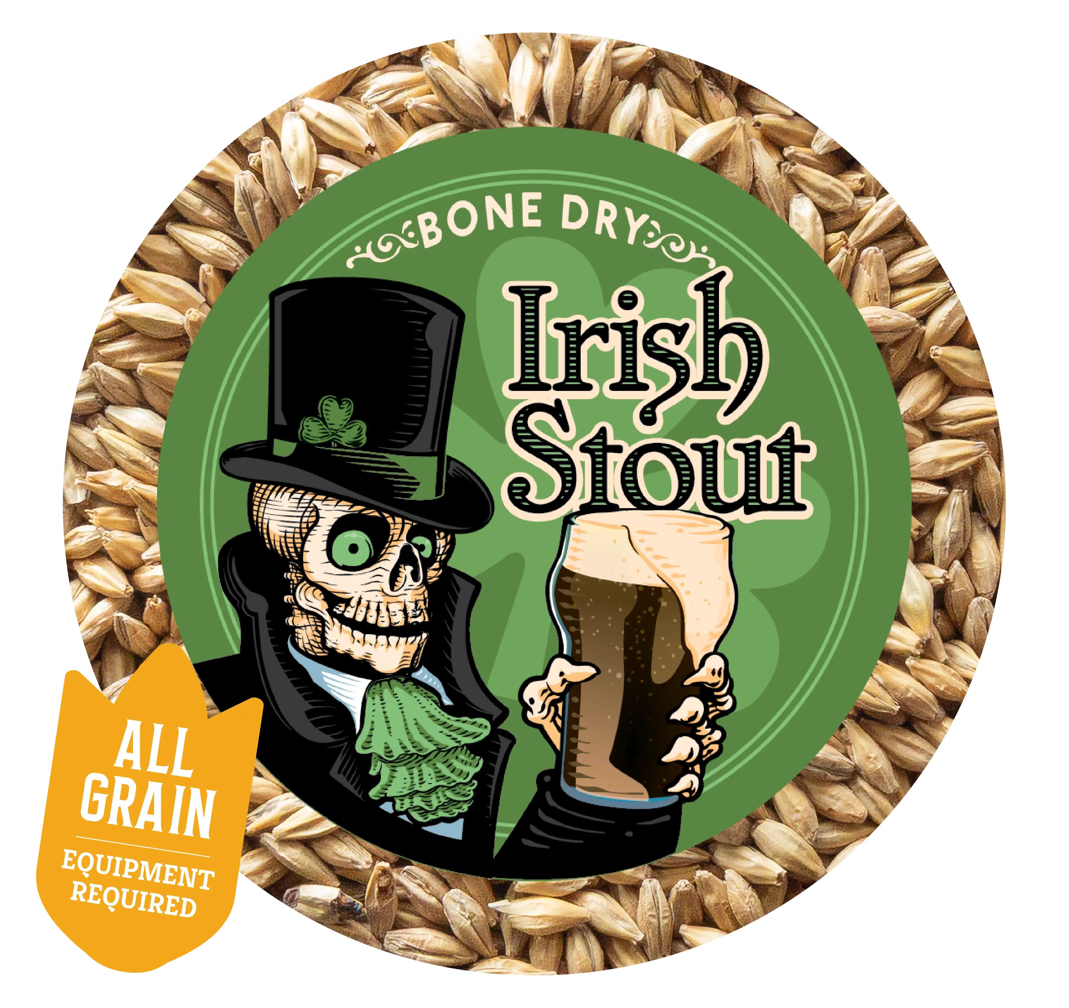 Bone Dry Irish Stout - 5 Gallon All Grain Beer Recipe Kit