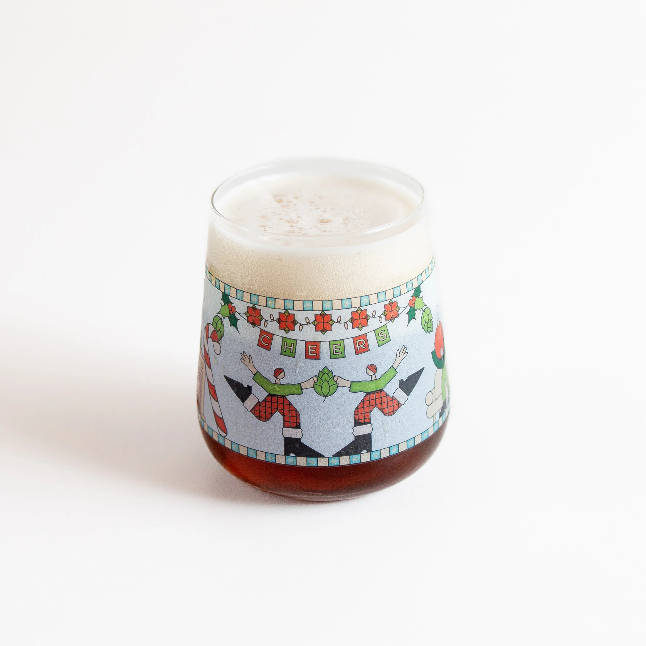 Craft A Brew Holiday Stemless Beer Glass - Image 2