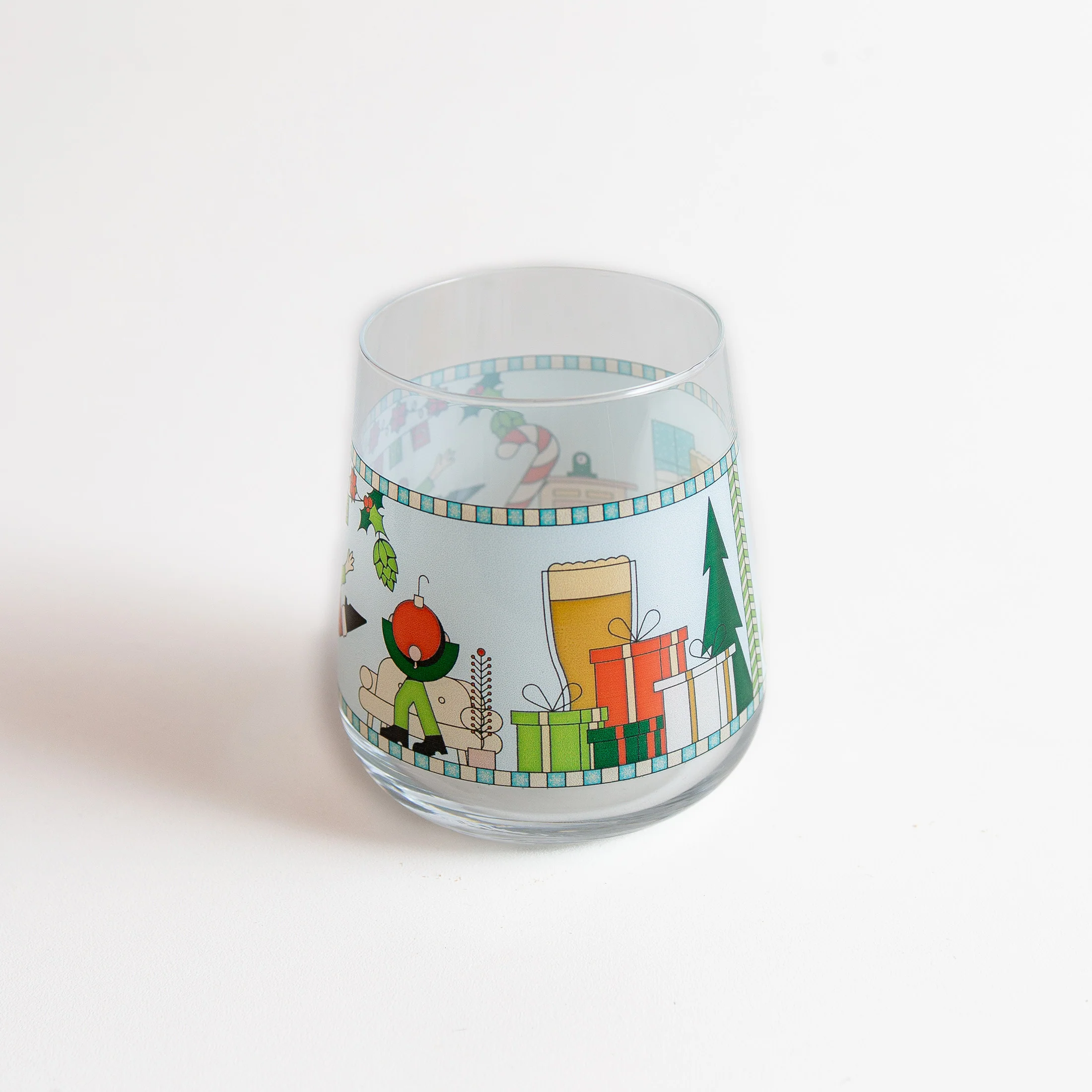 Craft A Brew Holiday Stemless Beer Glass - Image 4