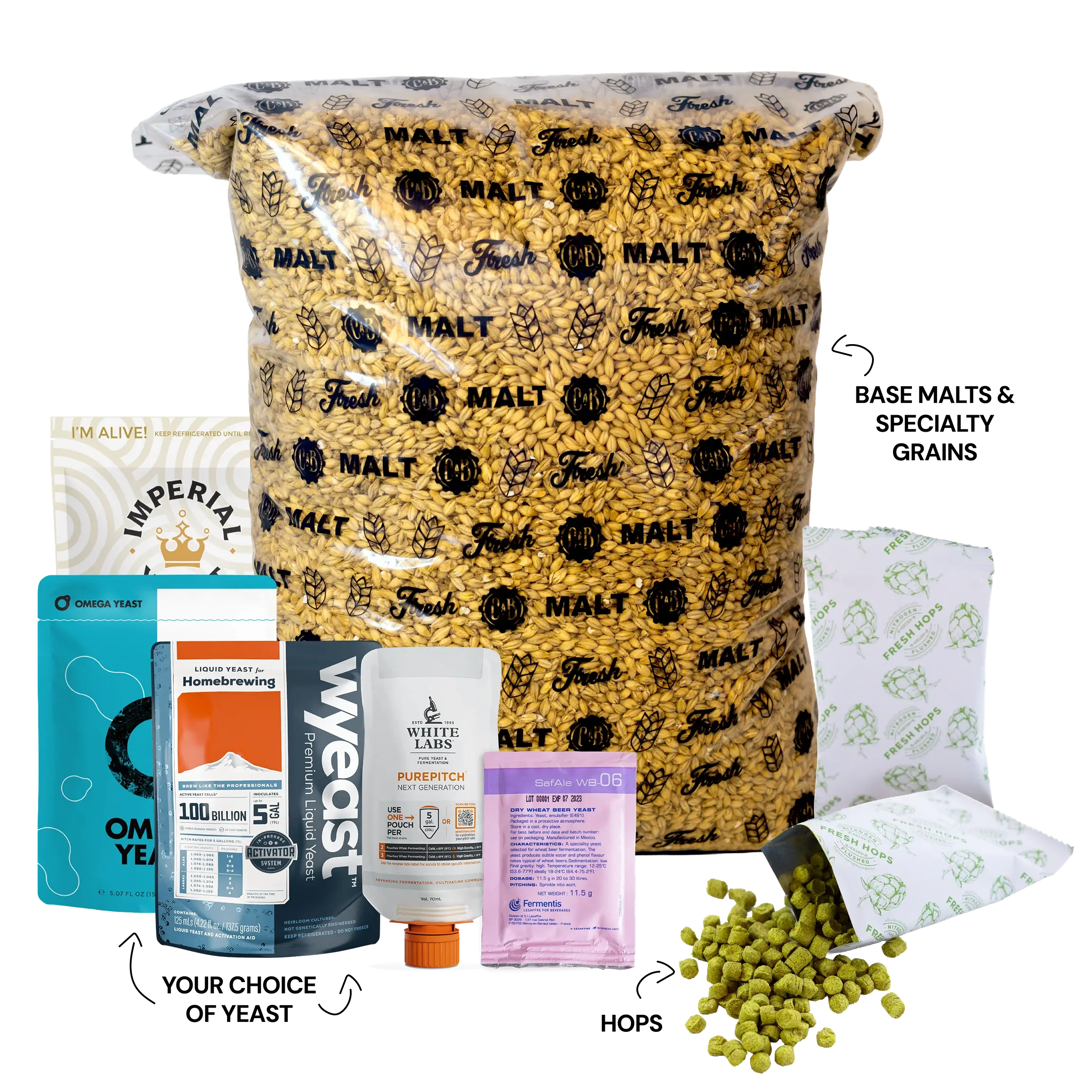 Hefeweizen - 5 Gallon All Grain Beer Recipe Kit - Image 2