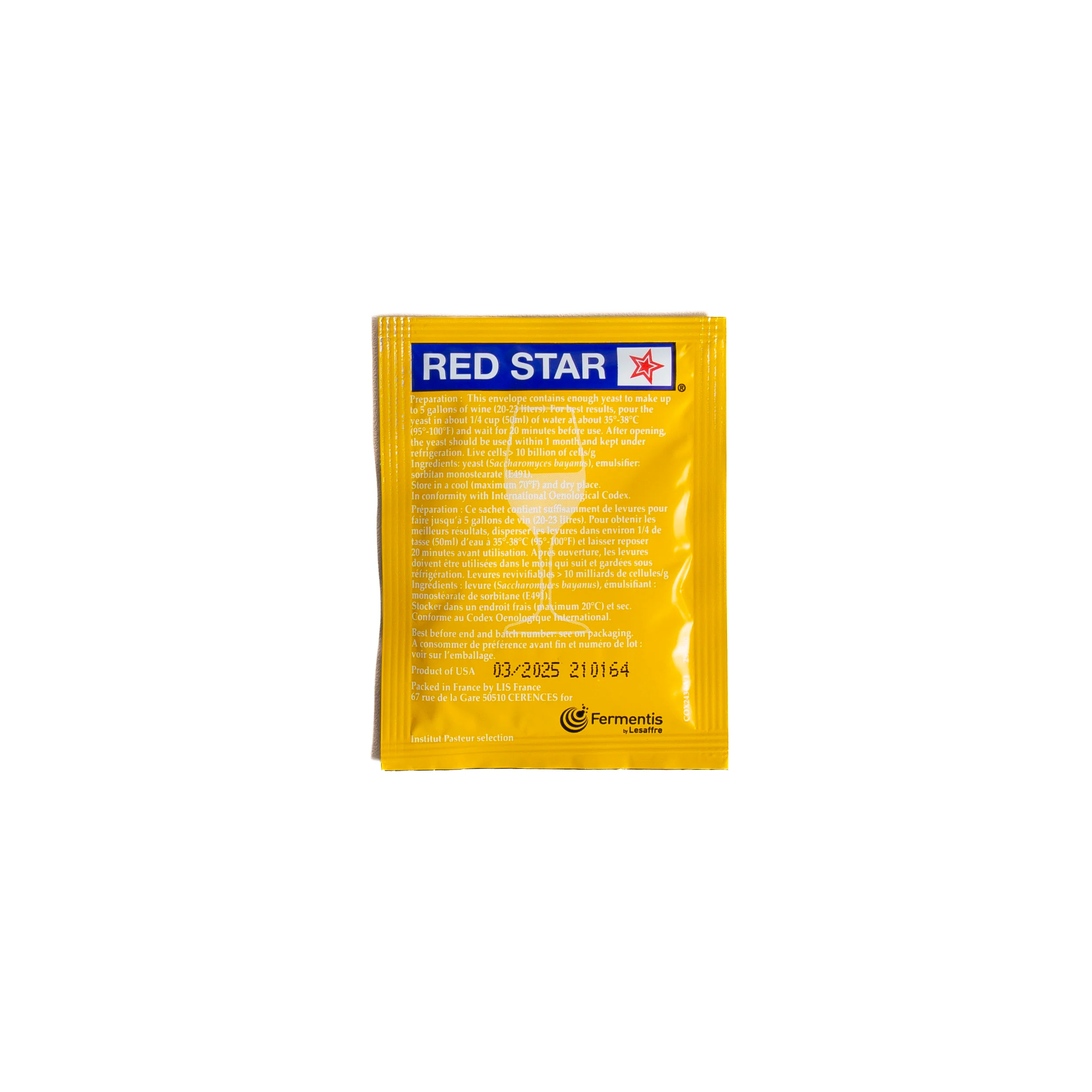Red Star Premier Blanc Wine Yeast - Image 3