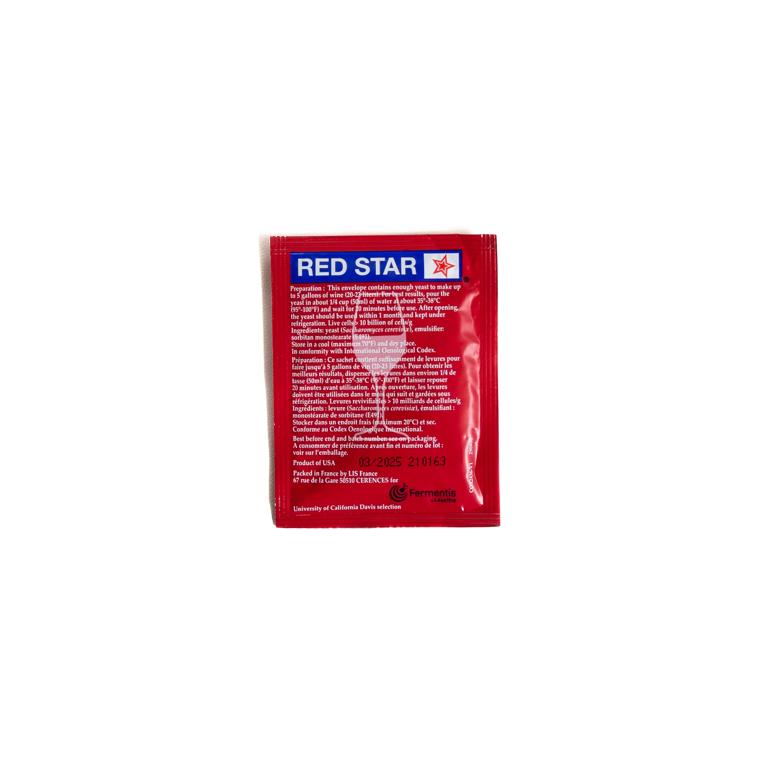 Red Star Premier Classique Wine Yeast - Image 3