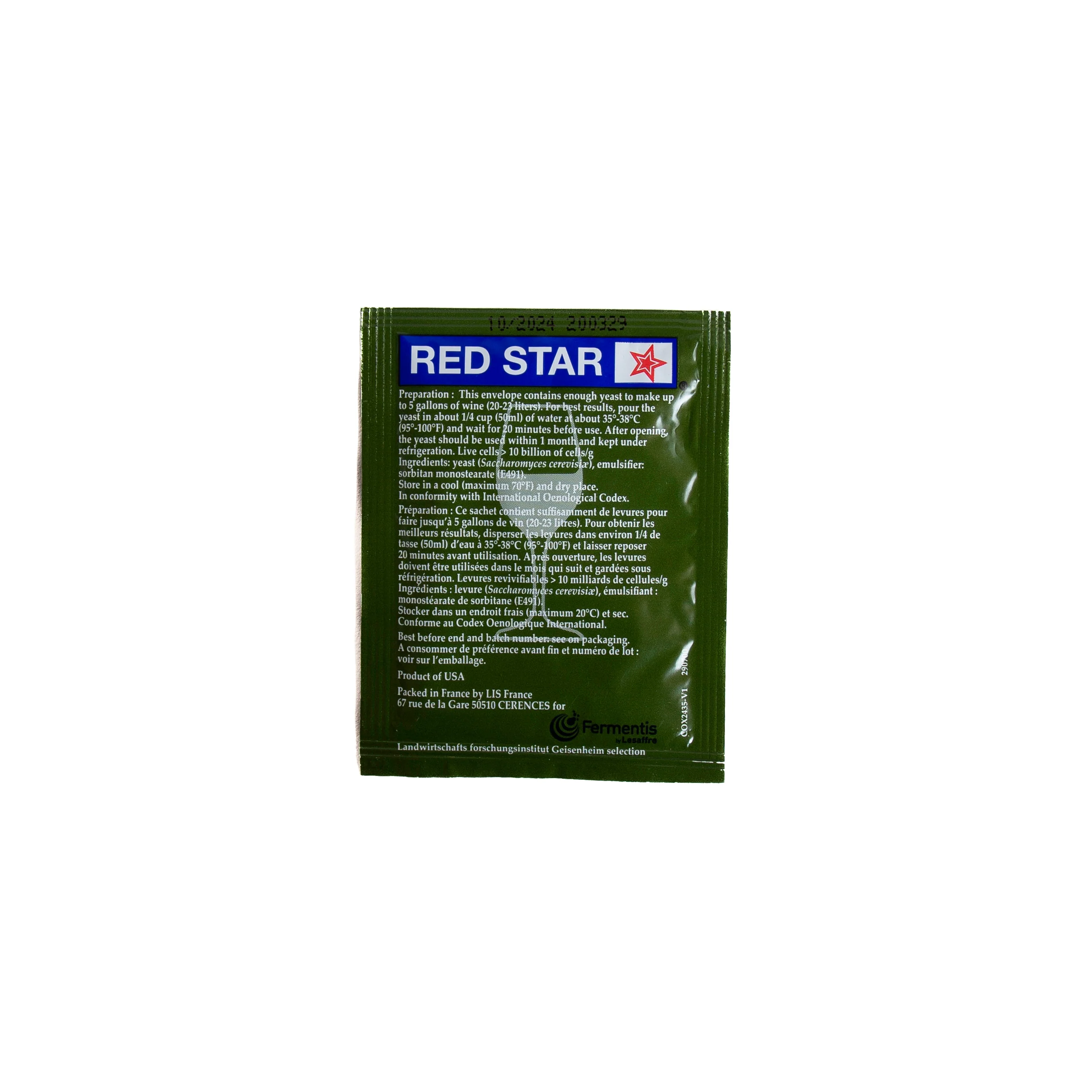 Red Star Premier Cote des Blancs Wine Yeast - Image 3