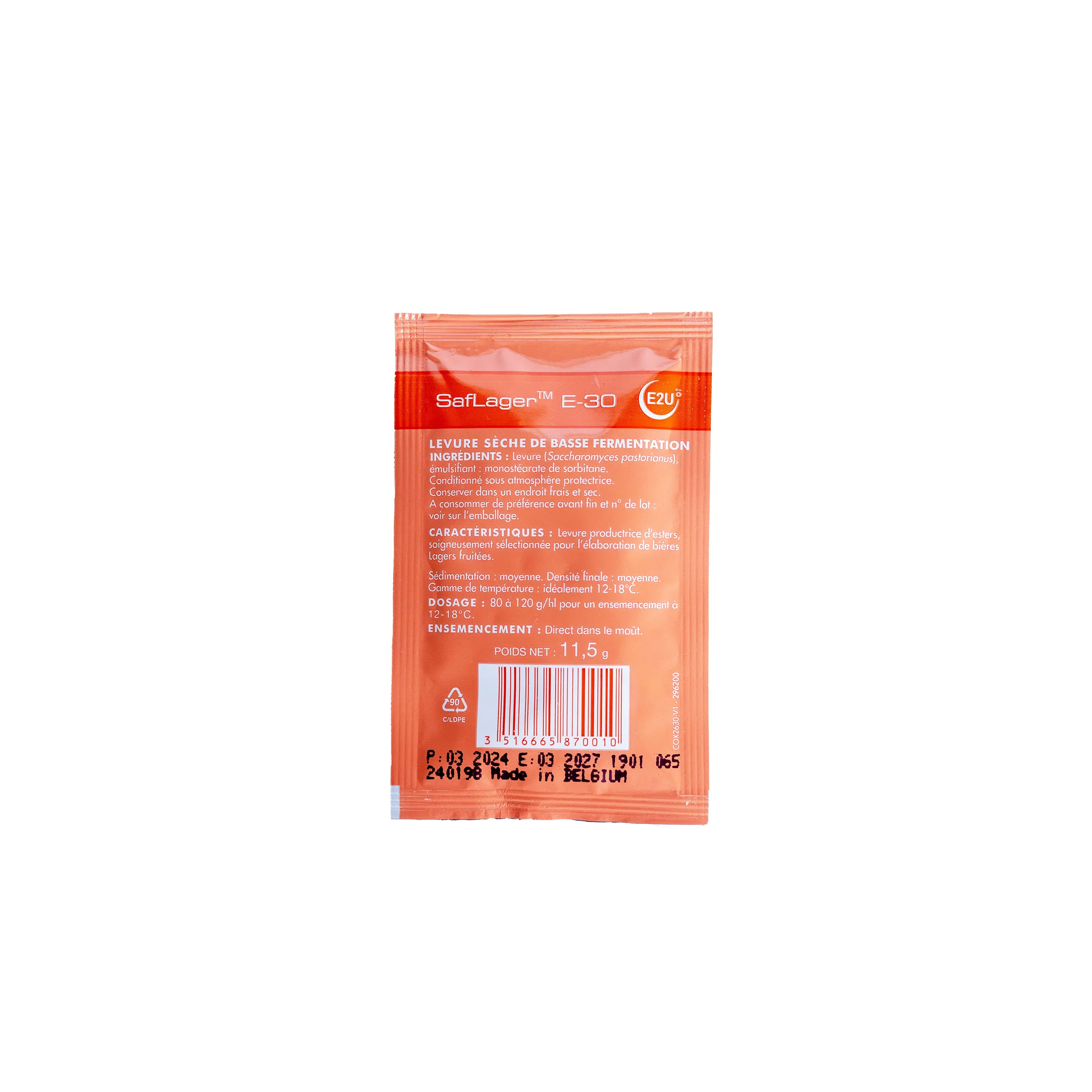 SafLager E-30 Lager Dry Yeast - Image 2